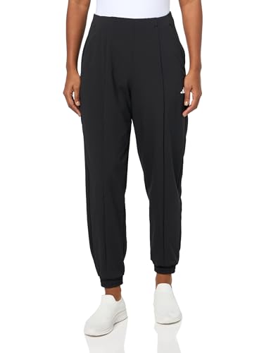 adidas Aeroready Train Essentials Minimal Branding Woven Jogginghose für Damen, schwarz/weiß, L Hoch von adidas