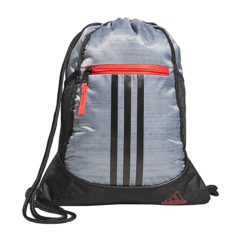 adidas Unisex-Erwachsene Alliance Ii Discontinued Sackpack-Tasche, Zweifarbiges Grau, zweifarbig/schwarz/Leuchtend rot, Einheitsgröße adidas Unisex-Erwachsene Alliance Ii Discontinued Sackpack-Tasche, Zweifarbiges Grau, zweifarbig/schwarz/Leuchtend rot, Einheitsgröße von adidas