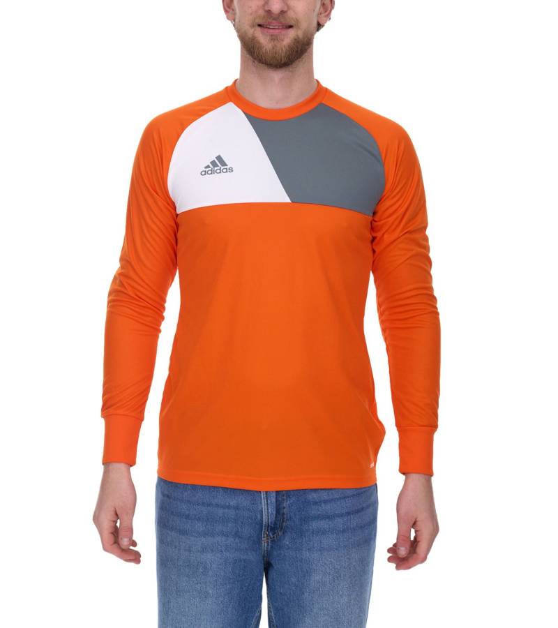 adidas Assita 17 Herren Langarm-Shirt Torwart-Trikot Fitness-Shirt mit Climalite-Technologie Langarm-Pullover AZ5398 Orange/Grau von adidas