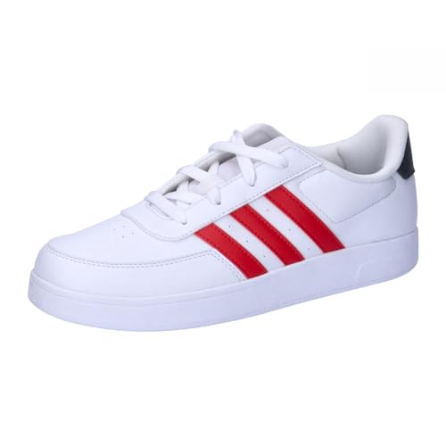 adidas BREAKNET 2.0 Shoes Kids Nicht-Fußball-Halbschuhe, FTWR White/Better Scarlet/Carbon, 34 EU von adidas