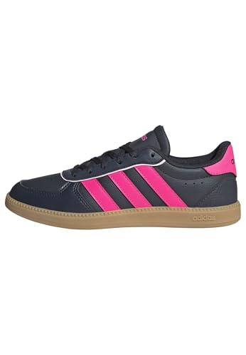 adidas Unisex Kinder BREAKNET Sleek Shoes JUNIOR, Aurora Ink/Lucid pink/Gum 3, 38 EU von adidas
