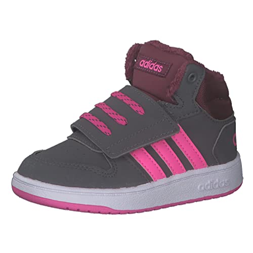 adidas Baby-Jungen Hoops Mid 2.0 Basketballschuh, Grey/Screaming Pink/Core Black, 21 EU von adidas