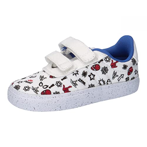 ADIDAS Baby-Jungen VULCRAID3R Spiderman CF I Sneaker, FTWR White/FTWR White/Better Scarlet, 20 EU von adidas