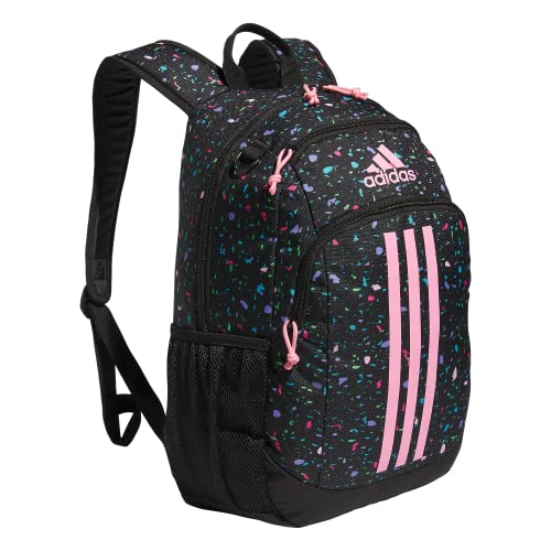 adidas Back to School Creator Backpack for Boys and Girls, Speckle Black/Bliss Pink/Black, One Size, 977617 von adidas