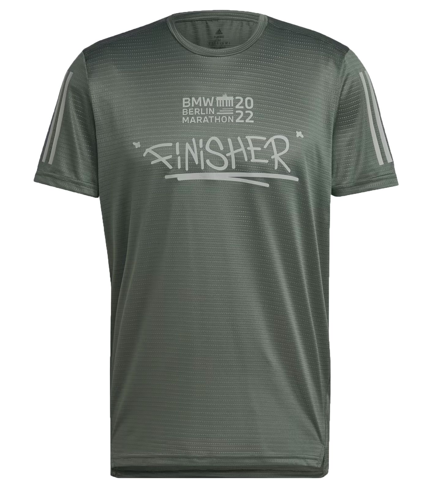 adidas Berlin Marathon 2022 Finisher Trikot nachhaltiges Damen Lauf-Trikot mit AeroReady HT0518 Grün von adidas