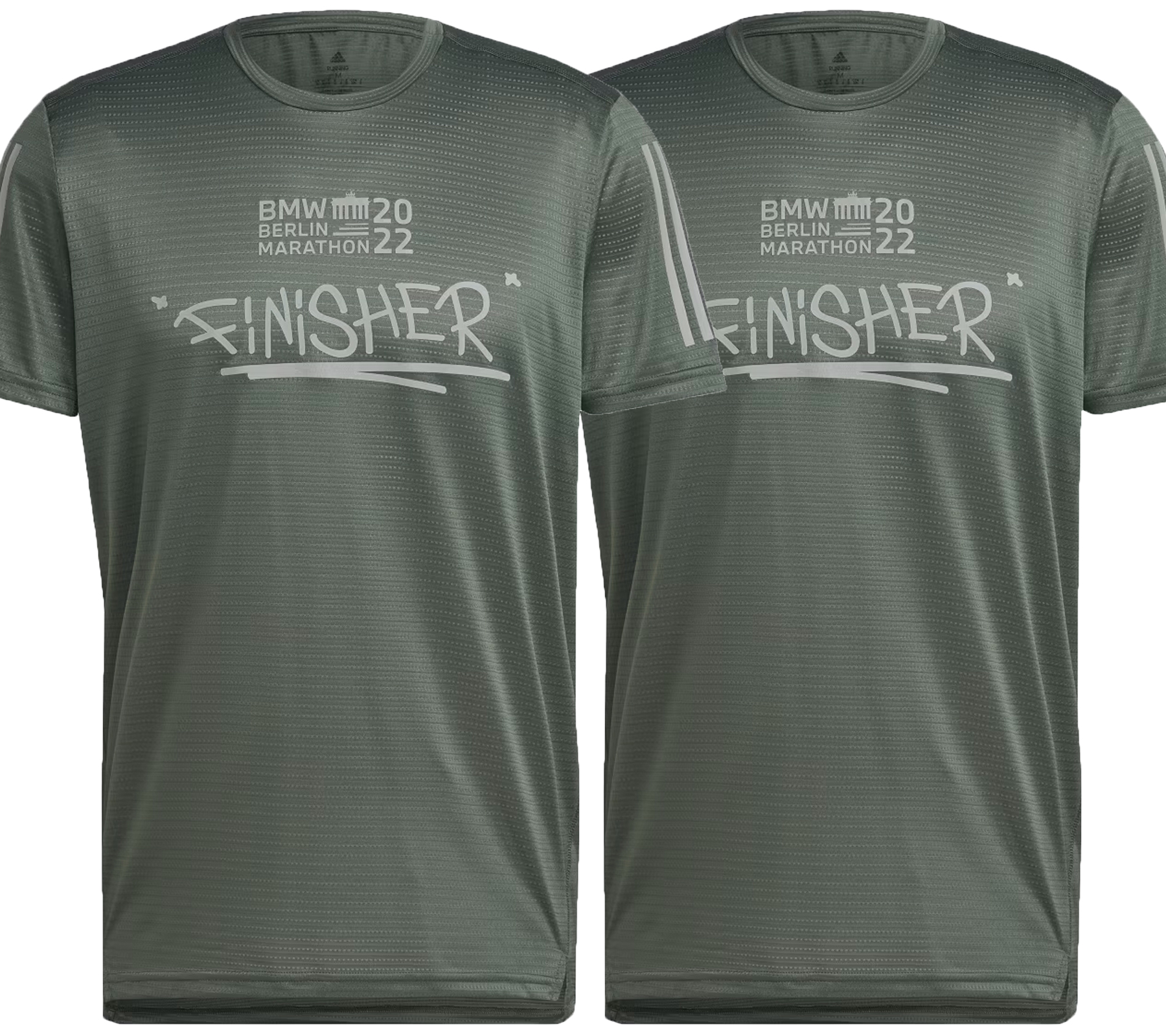 adidas Berlin Marathon 2022 Finisher Trikot nachhaltiges Lauf-Trikot mit AeroReady Sport- & Freizeit T-Shirt für Damen oder Herren Grün von adidas