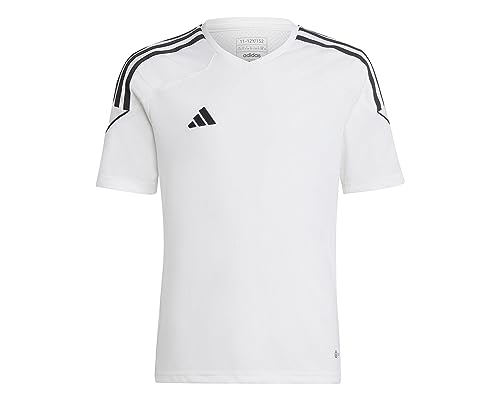 ADIDAS Boy's TIRO 23 JSY Y T-Shirt, White/Black, 116 von adidas