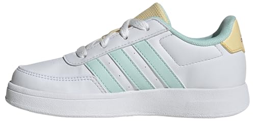 adidas Breaknet 2.0 Shoes Kids Nicht-Fußball-Halbschuhe, FTWR White/semi Flash Aqua/orange Tint, 34 EU von adidas