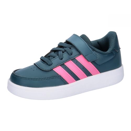 adidas Breaknet Lifestyle Court Elastic Lace and Top Strap Shoes Schuhe-Hoch, Arctic Night/Lucid pink/FTWR White, 38 EU von adidas