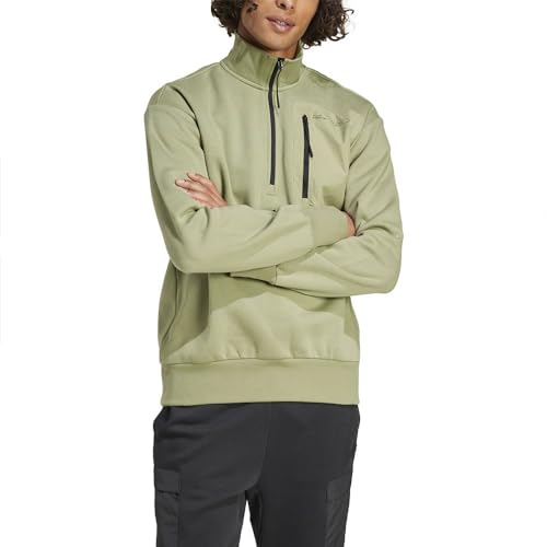 adidas City Escape Fleece Half Zip Sweatshirt M von adidas