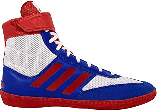 adidas Combat Speed 5 Wrestling Shoes (White/Royal/Red, 12) von adidas