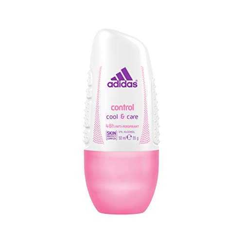 adidas Control Cool & Care Deo Roller für Damen, Antitranspirant Deo Roll-on hält den ganzen Tag frisch & ist sanft zur Haut, pH-hautfreundlich, 1 x 50 ml von adidas