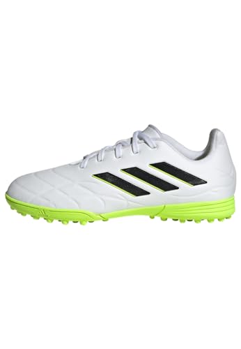 adidas Copa Pure.3 Turf Boots Fußballschuhe (Rasen), FTWR White/core Black/Lucid Lemon, 35.5 EU von adidas