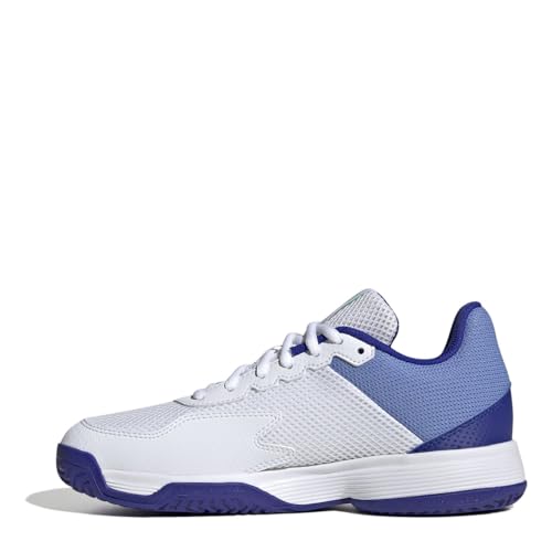 ADIDAS Courtflash K Sneaker, FTWR White/Pulse Mint/Lucid Blue, 37 1/3 EU von adidas