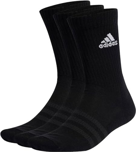 adidas Crew Socks Socken 3er Pack (43-45, Black) von adidas