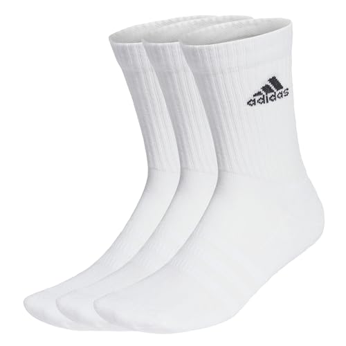 adidas Cush Crew Socks Socken 3er Pack (DE/NL/SE/PL, Numerisch, 37, 39, Regular, Regular, white/black) von adidas