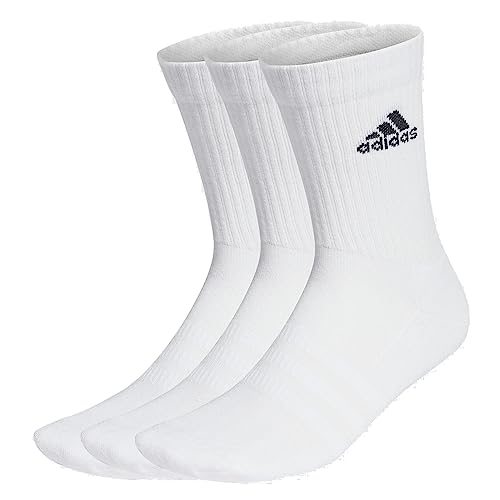 adidas Cush Crew Socks Socken 3er Pack (as3, numeric, numeric_43, numeric_45, regular, regular, white/black) von adidas