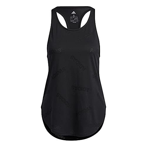 adidas Damen Adi Jaqrd Tank Ärmelloses Top, schwarz/weiß, M von adidas