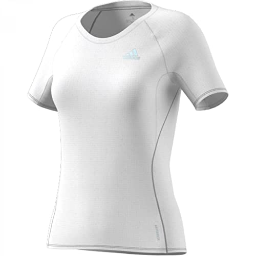 adidas Damen Adi Runner T-Shirts, White, L von adidas