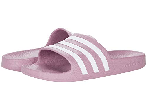 adidas Damen Adilette Aqua Slides Schiebe-Sandalen, Kirsche metallisch/Weiß/Kirsche metallisch, 41 1/3 EU von adidas