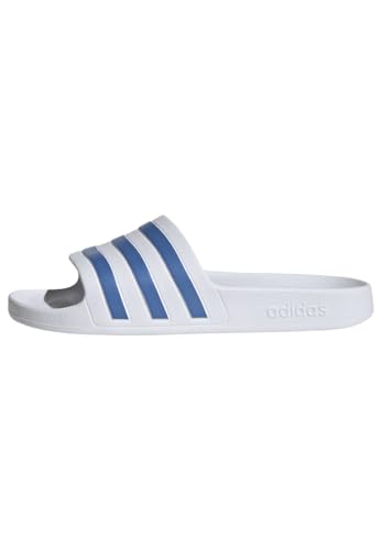 adidas Damen Adilette Aqua Sneakers, Ftwr White/Blue Fusion Met./Ftwr White, 44 1/2 EU von adidas