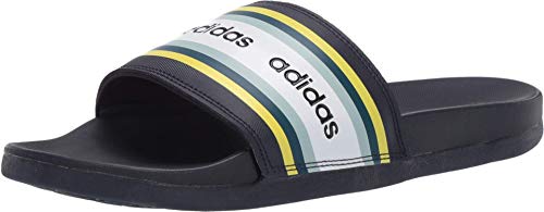 adidas Damen Adilette Comfort Sandal, Legend Ink/Shock Yellow/Footwear White, 40.5 EU von adidas