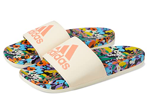 adidas Damen Adilette Comfort Sandalen Slide, Ecru Tint/Coral Fusion/Ecru Tint, 36 EU von adidas