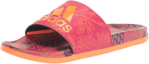 adidas Damen Adilette Comfort Sandalen Slide, Signalorange/Signalorange/Vivid Berry, 42.5 EU von adidas