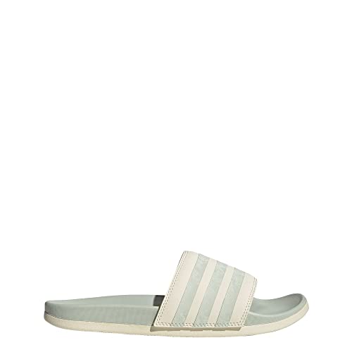 adidas Damen Adilette Comfort Sandalen Slide, Wonder White/Linen Green/Linen Green, 44 EU von adidas