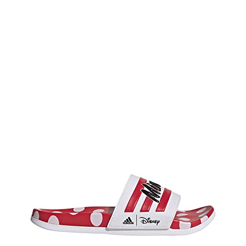 adidas Damen Adilette Comfort Slides Sandale, Weiß/Ray Red/Core Black, 44 EU von adidas