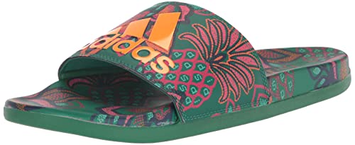 adidas Damen Adilette Comfort Slides Schiebe-Sandalen, Bold Green/Signal Orange/Vivid Berry, 42 2/3 EU von adidas