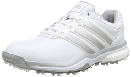 adidas Damen Adipower Boost 2 Golfschuhe, Weiß (White/Matte Silver/Dark Silver Metallic) von adidas