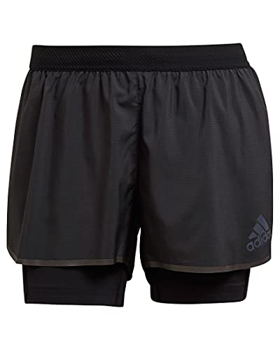 adidas Damen Adizero 2in1 Shorts, Schwarz, M von adidas