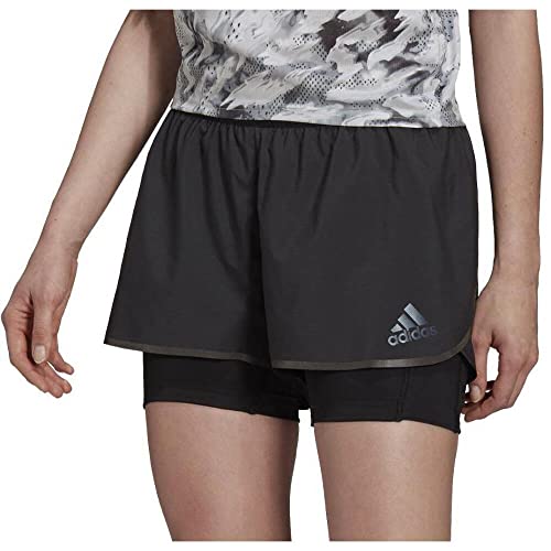 adidas Damen Adizero 2in1 Shorts, Schwarz, S von adidas