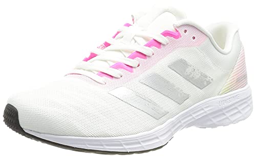 adidas Damen Adizero RC 3 Running Shoe, Cloud White/Silver Metallic/Screaming Pink, 39 1/3 EU von adidas