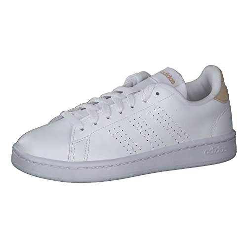 adidas Damen Advantage Sneaker, FTWR White/FTWR White/Magic beige, 36 EU von adidas