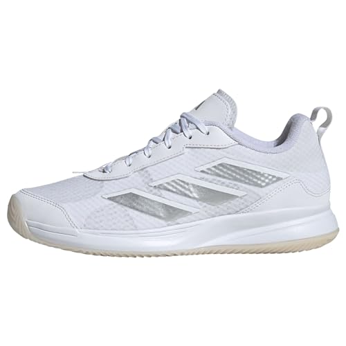 adidas Damen Avaflash Clay Tennisschuhe Sneaker, Cloud White/Silver Metallic/Cloud White, 40 EU von adidas