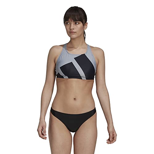 adidas Damen B Bars Bikini, Schwarz/Plahal, M von adidas