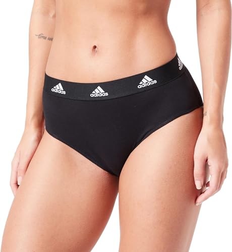 adidas Damen Sport Cotton Logo Bikini Slip-4A1H92 Slip, Schwarz, XS von adidas