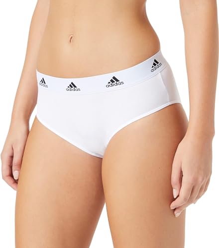 adidas Damen Sport Cotton Logo Bikini Slip-4A1H92 Slip, Weiß, XL von adidas