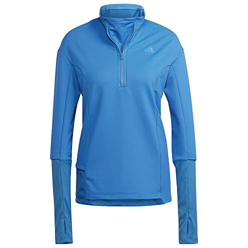 adidas Damen C.r Cover Up W Sweatshirt, Blau (Azufoc/Azufoc), L von adidas