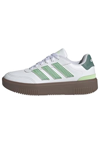 adidas Damen COURTBLOCK Shoes Schuhe, FTWR White/semi Court Green/semi Green Spark, 40 2/3 EU von adidas