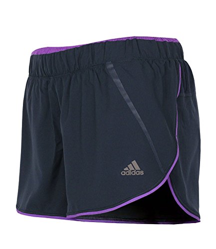 adidas Damen Climacool Laufshort Adistar 4 Zoll Running Short (Night Shade-ray Purple, XS) von adidas