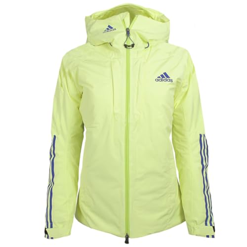 adidas Damen Coach Jacke Winterjacke Cross Country Skijacke Gr.38, gelb-blau von adidas
