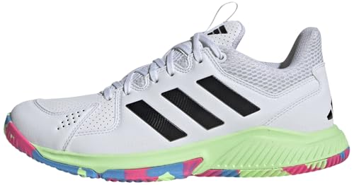 adidas Damen Court Flight Shoes Schuhe, Cloud White/Core Black/Green Spark, 47 1/3 EU von adidas