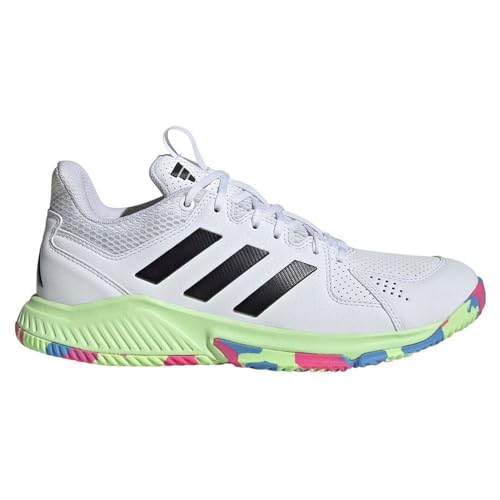 adidas Damen Court Flight Sneaker, Core Black/FTWR White/Lucid Pink, 36 EU von adidas