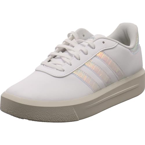 adidas Damen Court Platform Sneaker, Ftwr White Fast Pink Crystal White, 36 2/3 EU von adidas