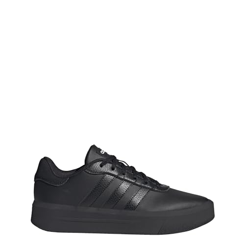 adidas Damen Court Platform Shoes, Core Black / Core Black / Cloud White, 42 EU von adidas