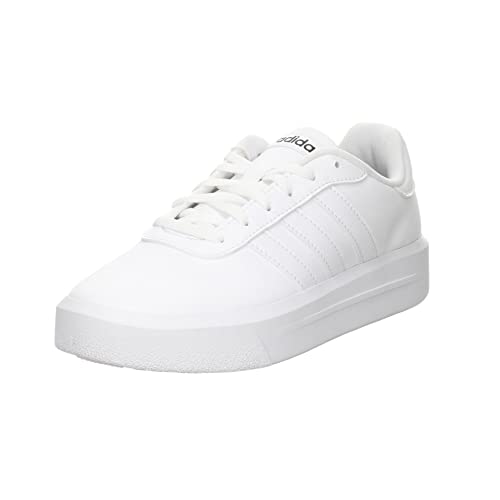 adidas Damen Court Platform Shoes Schuhe, Cloud White/Cloud White/Core Black, 38 EU von adidas