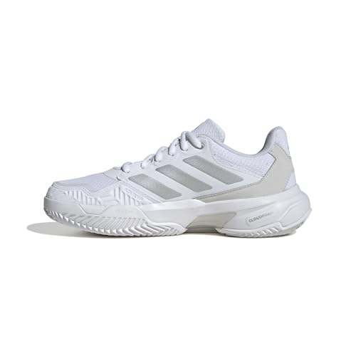 adidas Damen CourtJam Control 3 Womens Clay Tennis Shoes Tennisschuhe, Cloud White/Silver Metallic/Grey One von adidas